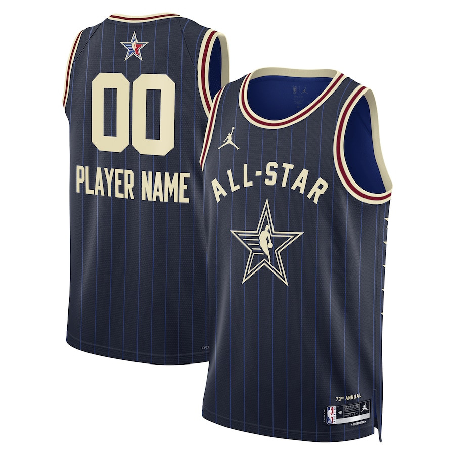 2024 All Star Game Swingman Custom Navy NBA Jersey Men's