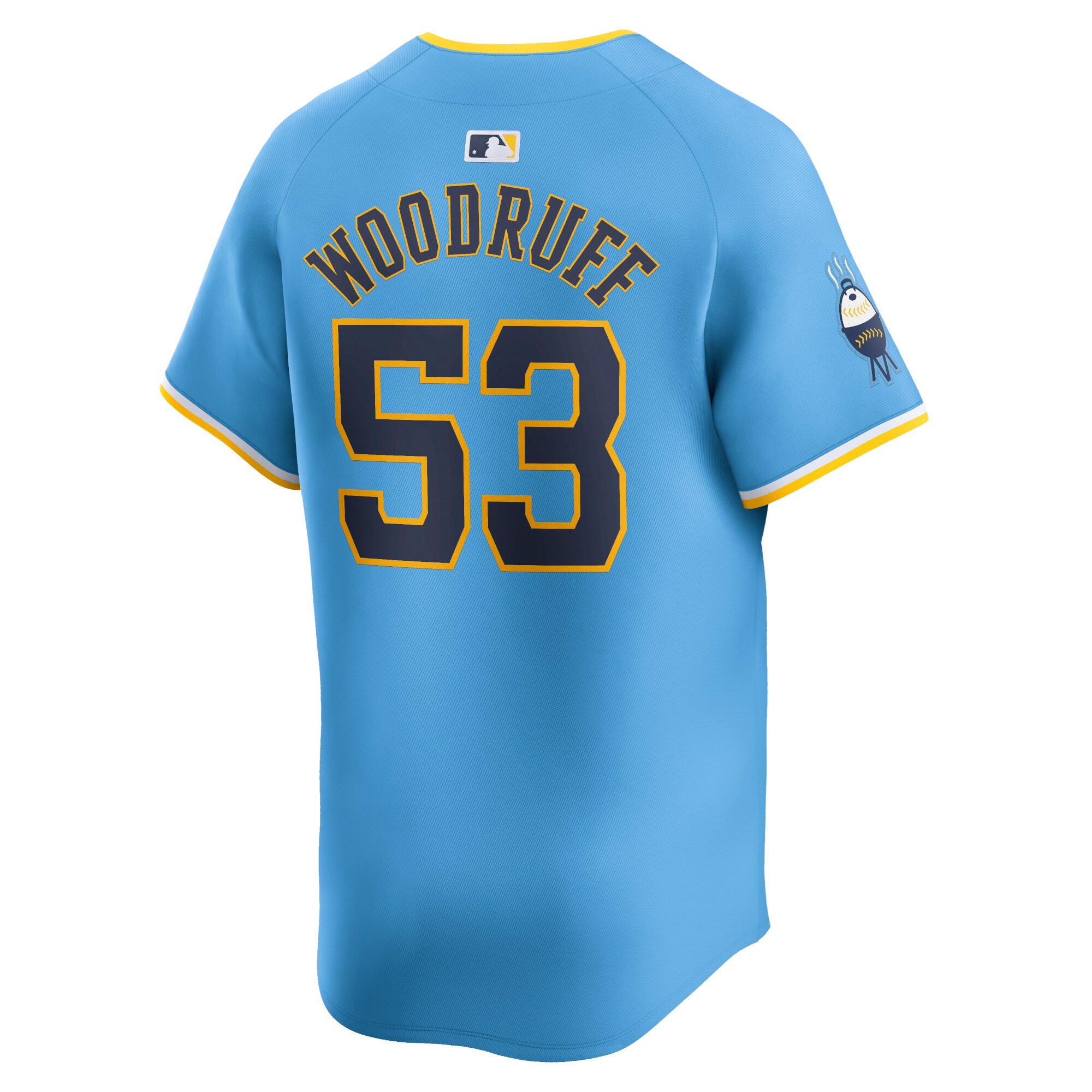 Milwaukee Brewers Brandon Woodruff Powder Blue City Connect Limited Player MLB Jersey Men's