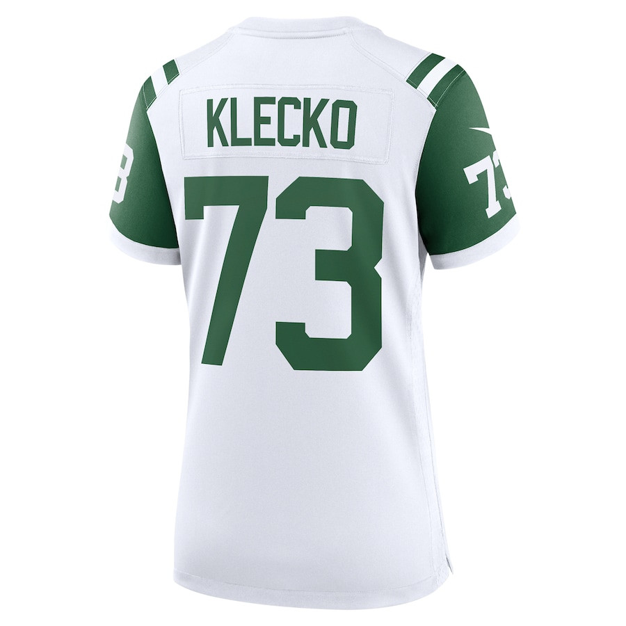 Joe Klecko 73 New York Jets Classic Alternate Retired Player Game White NFL Jersey Women's