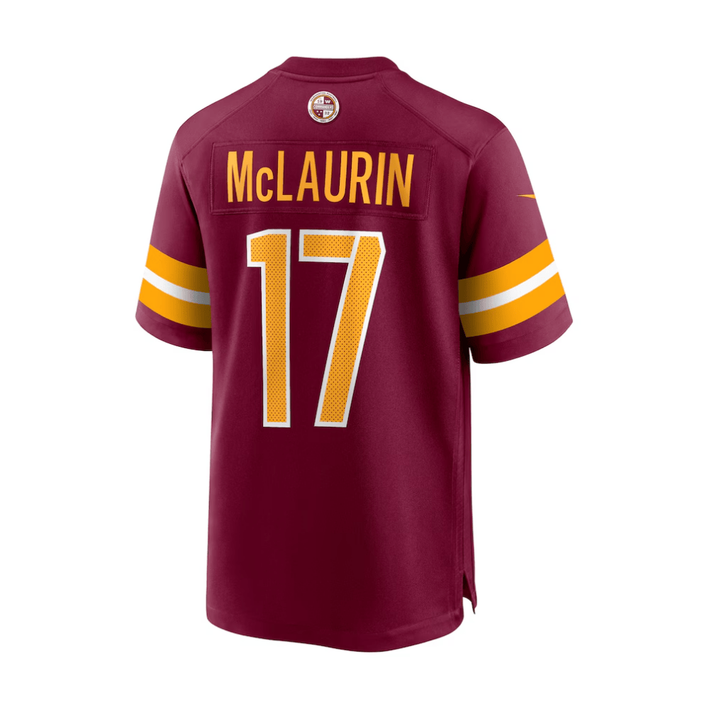 Terry McLaurin 17 Washington Commanders 2025 Pro Bowl Patch Game Burgundy NFL Jersey Men's