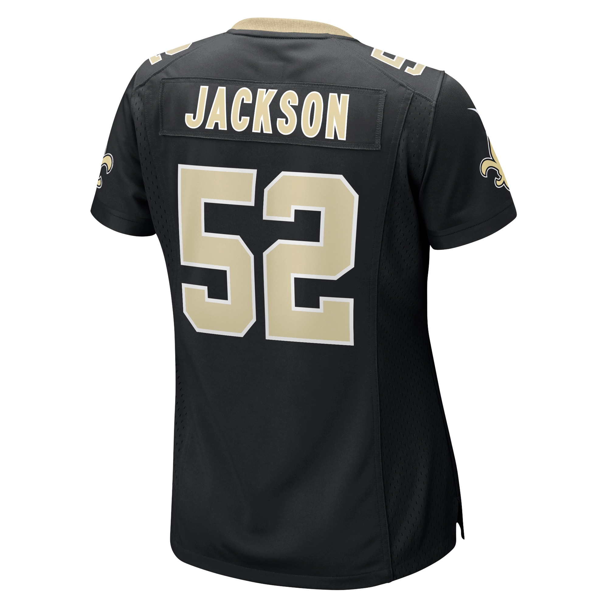 New Orleans Saints D'Marco Jackson Black Game Player NFL Jersey Women's