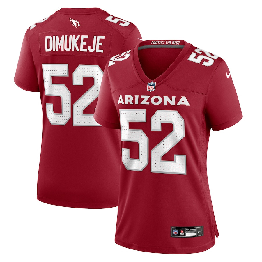 Victor Dimukeje 52 Arizona Cardinals Game Cardinal NFL Jersey Women's