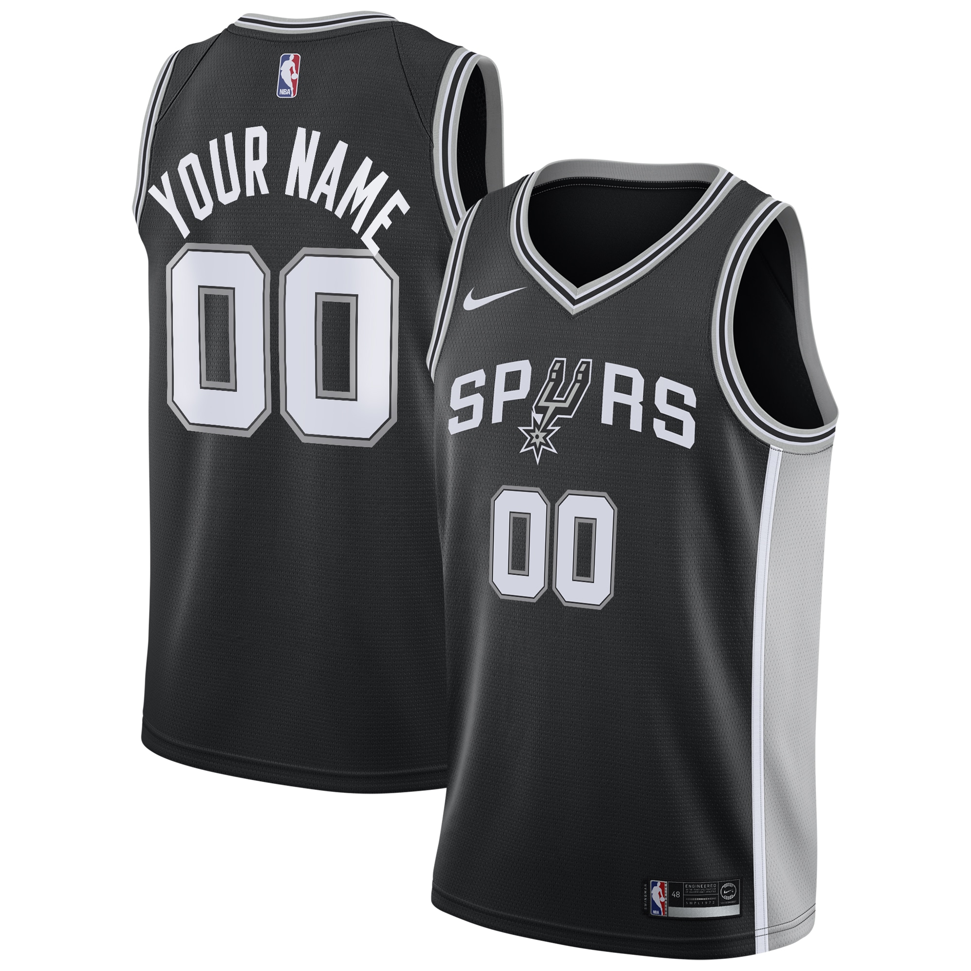 San Antonio Spurs Icon Swingman Custom NBA Jersey Youth
