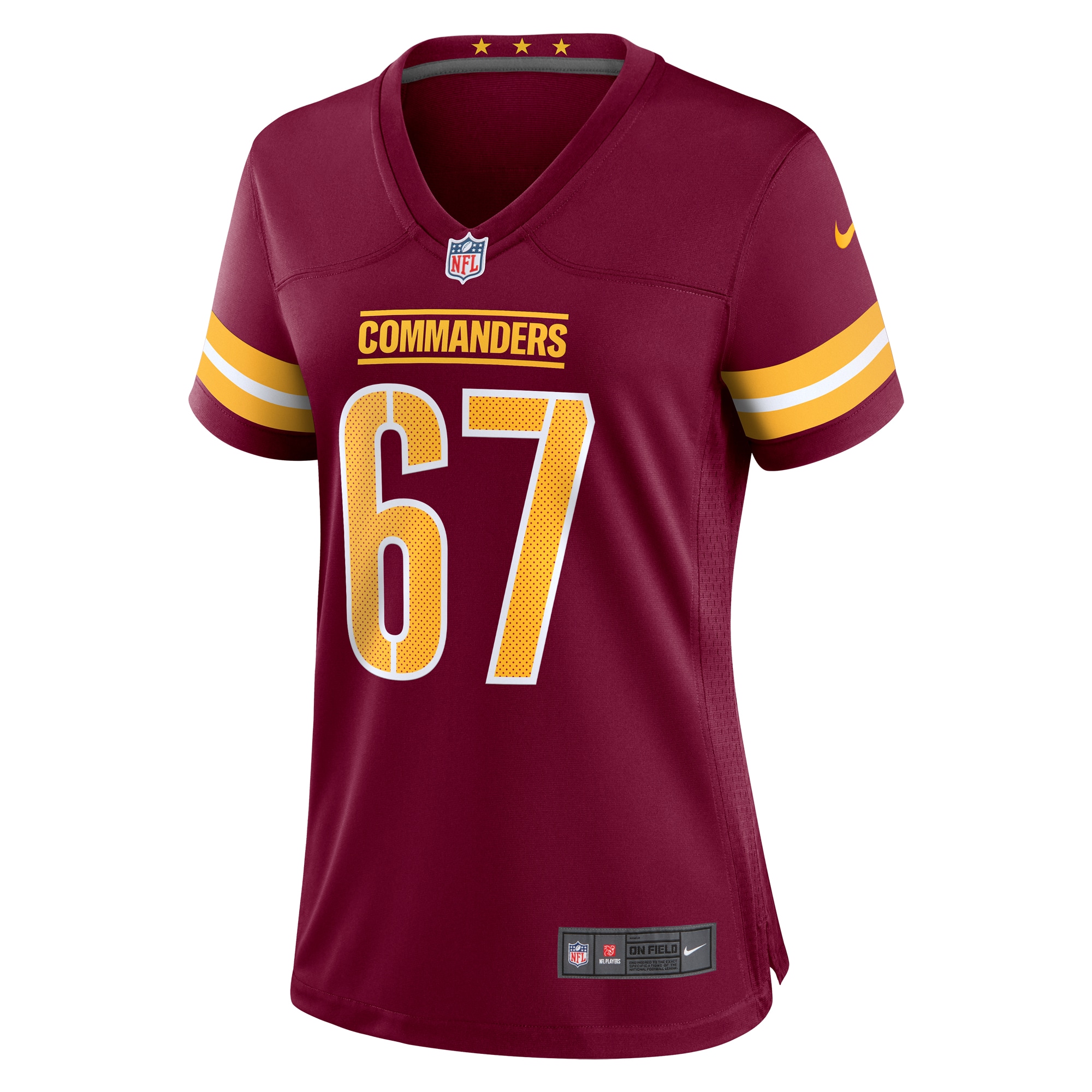 Washington Commanders Nick Allegretti Burgundy Game NFL Jersey Women's