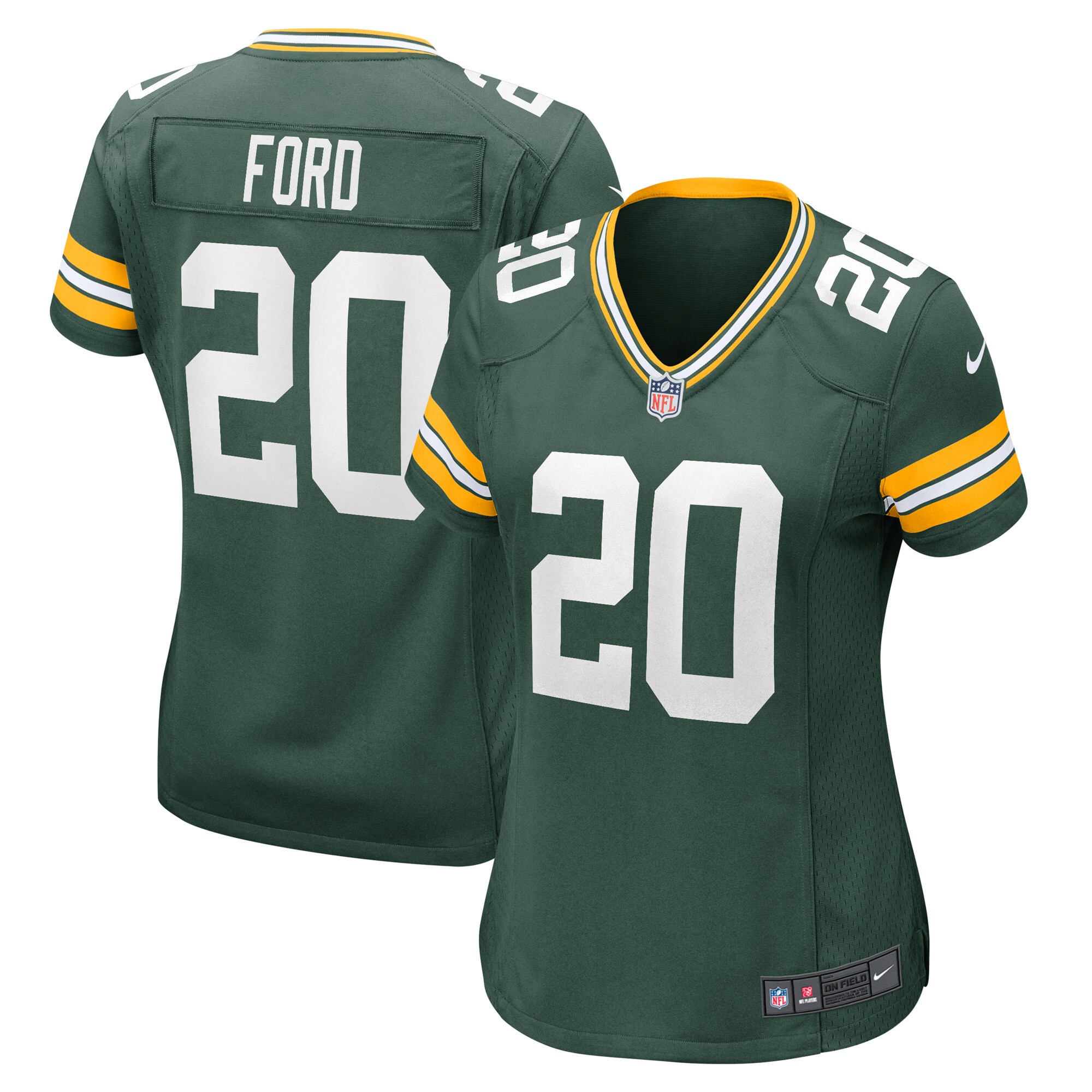 Green Bay Packers Rudy Ford Green Game Player NFL Jersey Women's