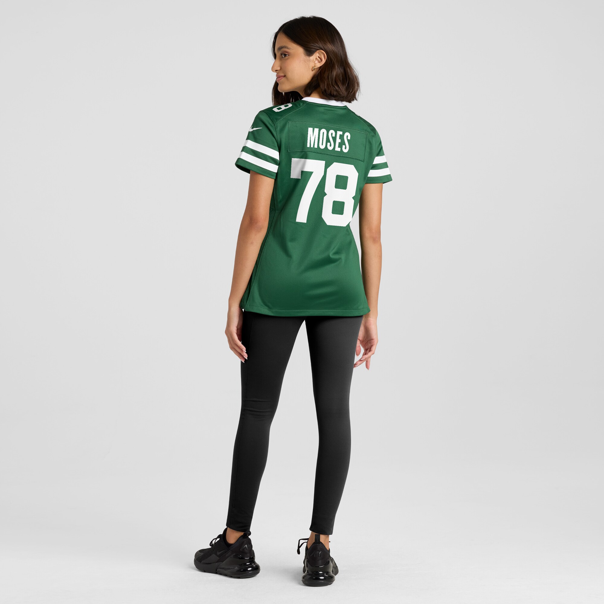 New York Jets Morgan Moses Legacy Green Game NFL Jersey Women's