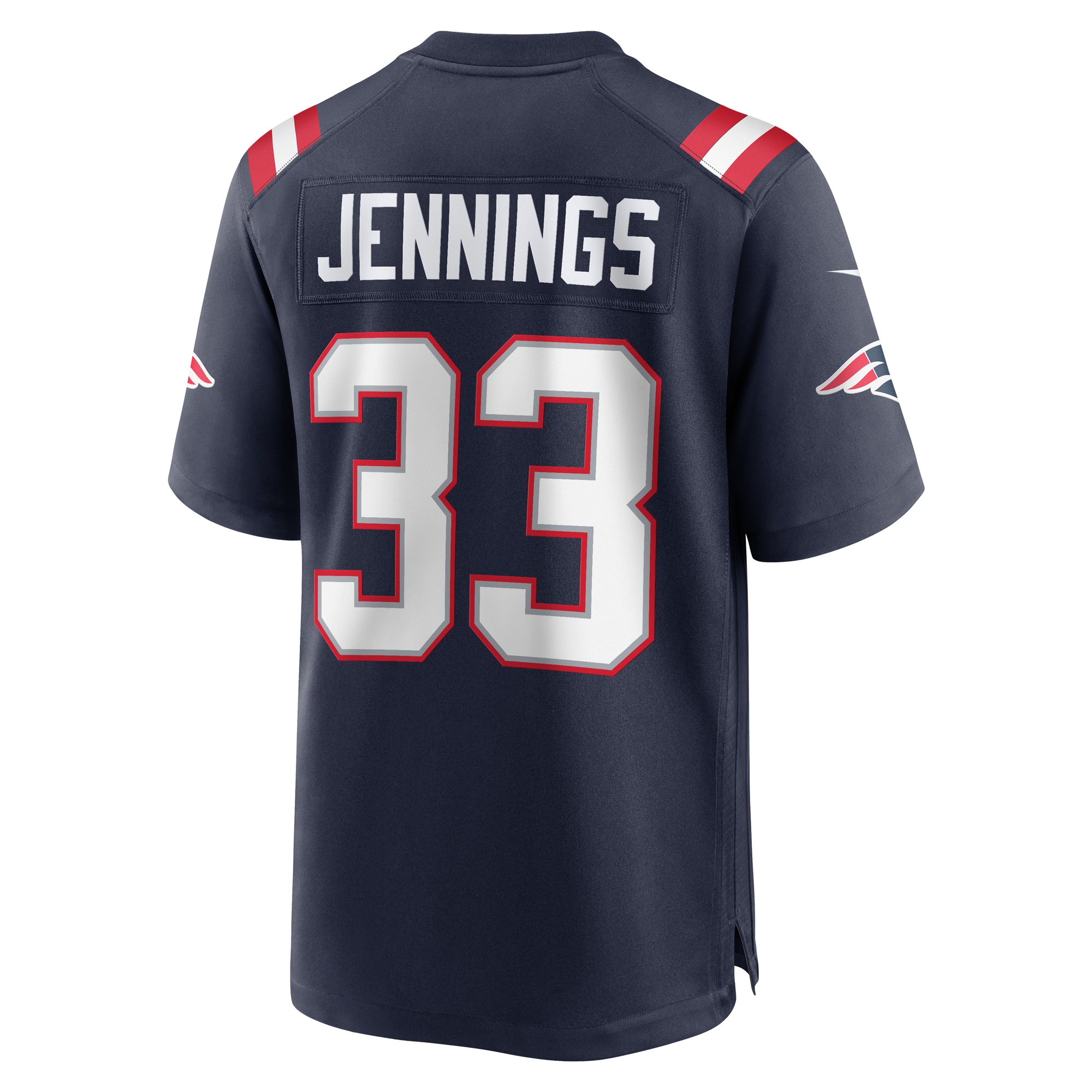 New England Patriots Anfernee Jennings Navy Team Game NFL Jersey Men's