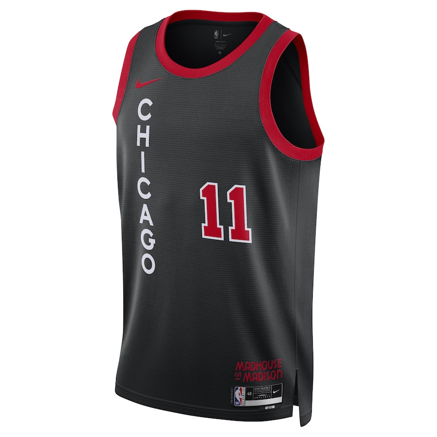 DeMar DeRozan 11 Chicago Bulls 2023/24 Swingman City Editio Unisex Black NBA Jersey Unisex