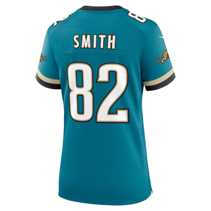 Jimmy Smith 82 Jacksonville Jaguars Prowler Throwback Retired Player Game Teal NFL Jersey Women's