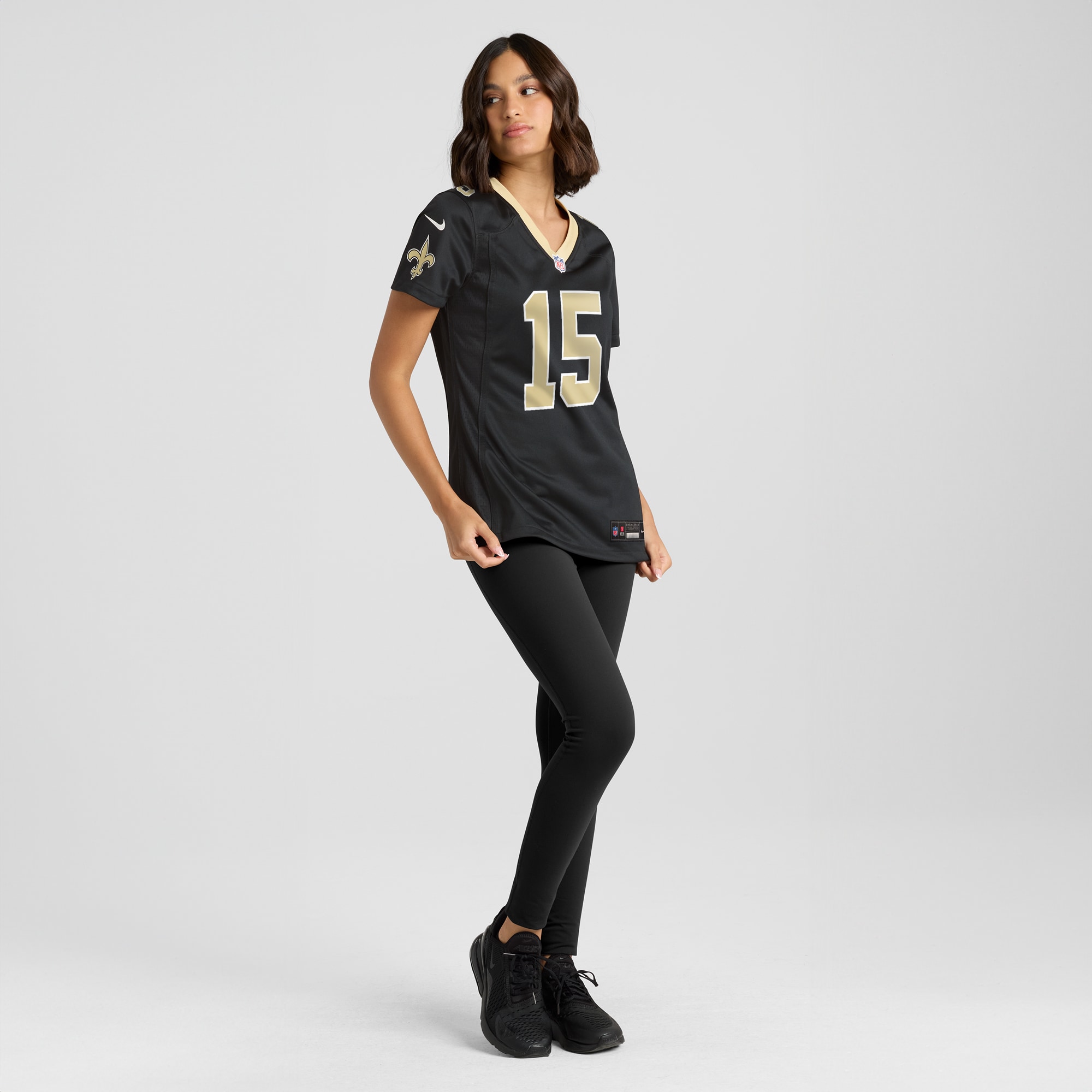 New Orleans Saints Kawaan Baker Black Game Player NFL Jersey Women's