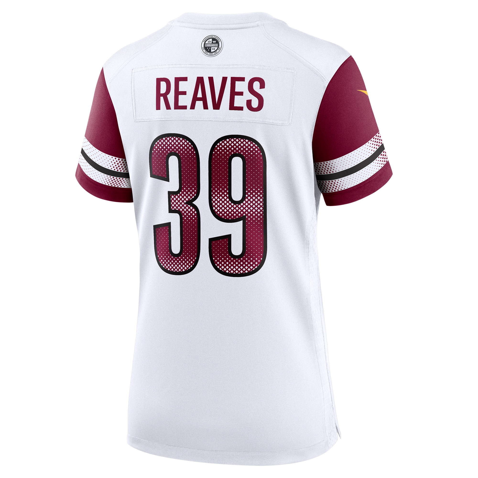 Washington Commanders Jeremy Reaves White Game NFL Jersey Women's