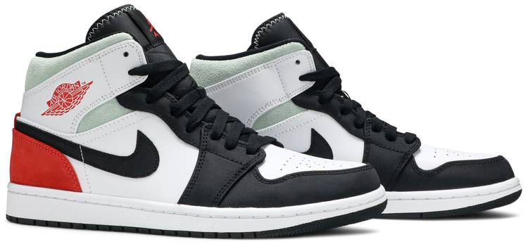 Air Jordan 1 Mid SE Red Black Toe 852542-100