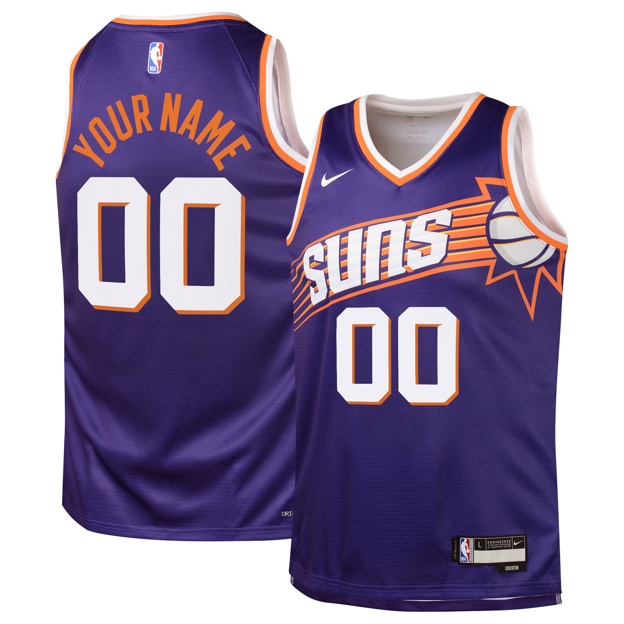 Phoenix Suns Icon Swingman Custom NBA Jersey Youth