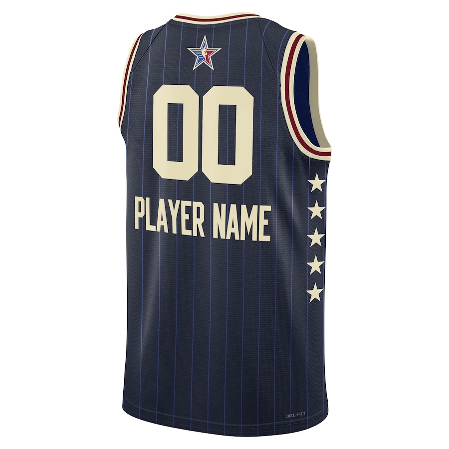 2024 All Star Game Swingman Custom Navy NBA Jersey Men's