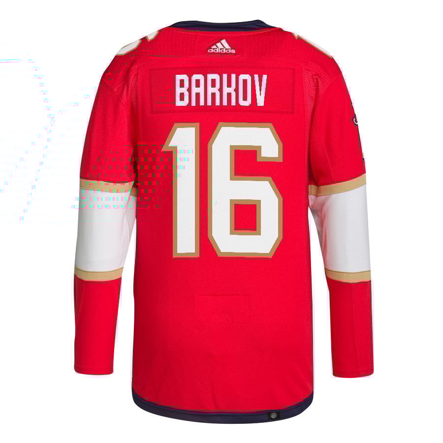 Aleksander Barkov 16 Florida Panthers 2024 STANLEY CUP Final Home Breakaway Red NHL Jersey Men's
