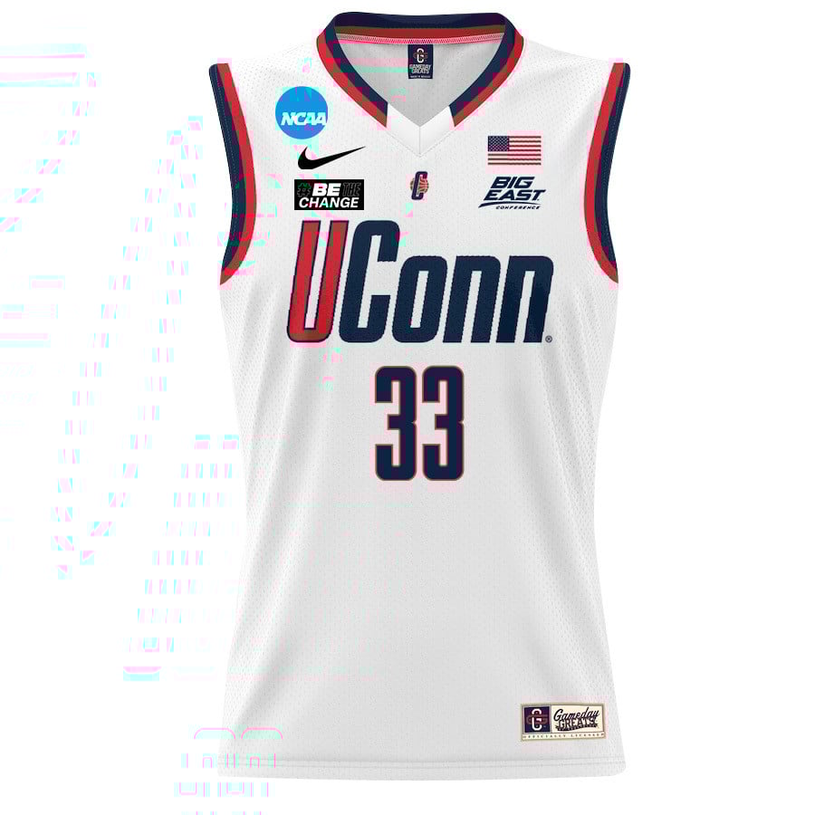 Caroline Ducharme 33 UConn Huskies 2024 White Unisex NCAA Jersey Unisex