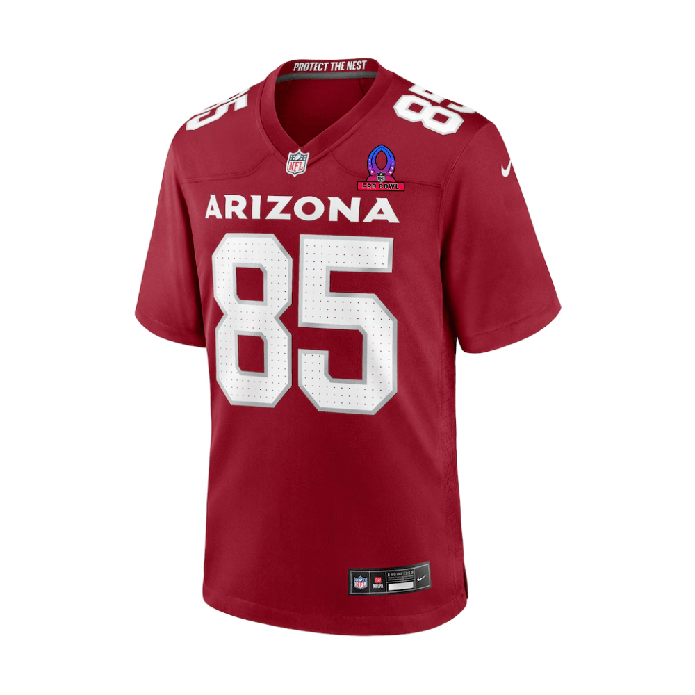 Trey McBride 85 Arizona Cardinals 2025 Pro Bowl Patch Game Cardinal NFL Jersey Men's