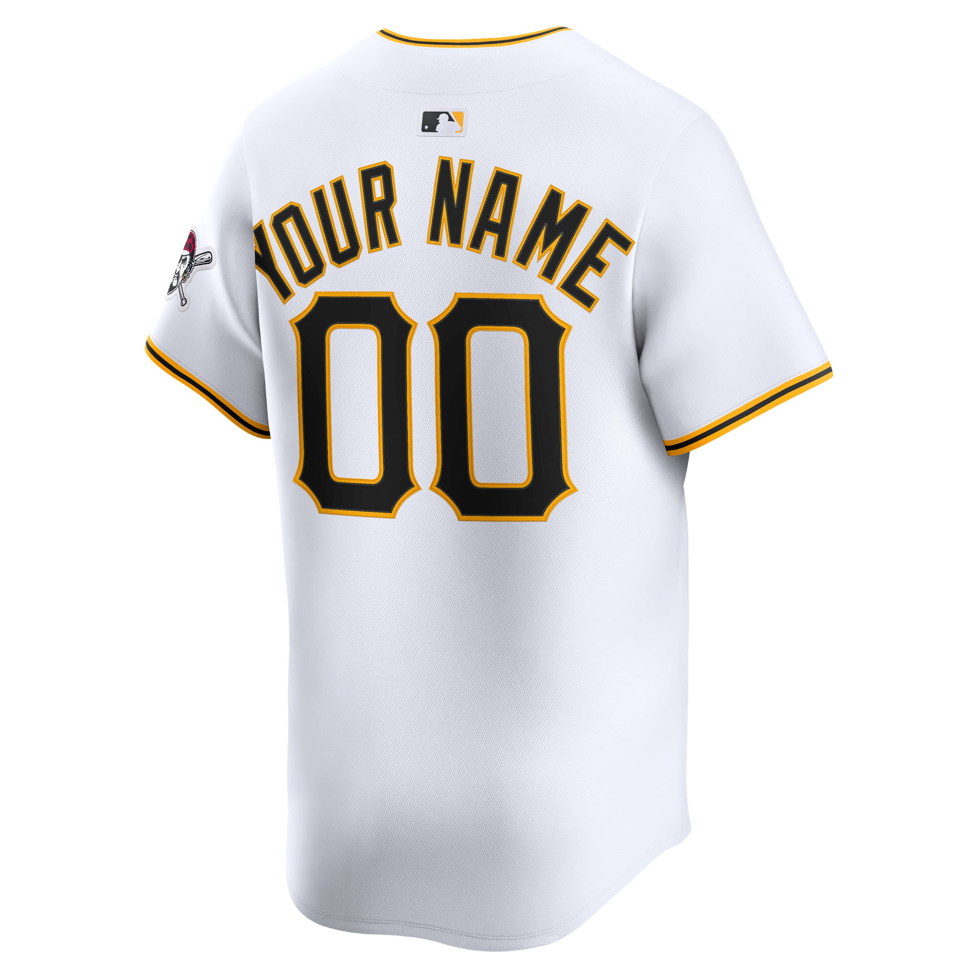 Pittsburgh Pirates White Home Limited Custom MLB Jersey Men's