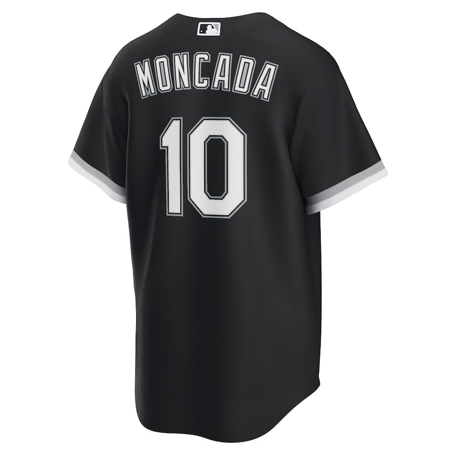 Yoan Moncada 10 Chicago White Sox Alternate Player Black MLB Jersey Men's