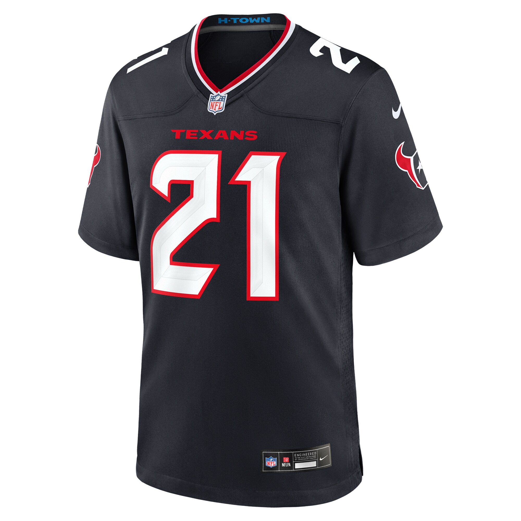 Houston Texans Calen Bullock Navy Team Game NFL Jersey Men's