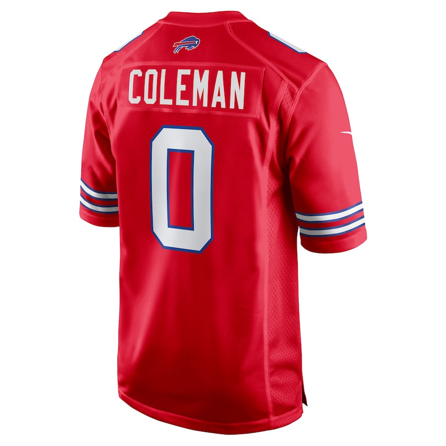 Keon Coleman 0 Buffalo Bills Alternate Game Red NFL Jersey Men's
