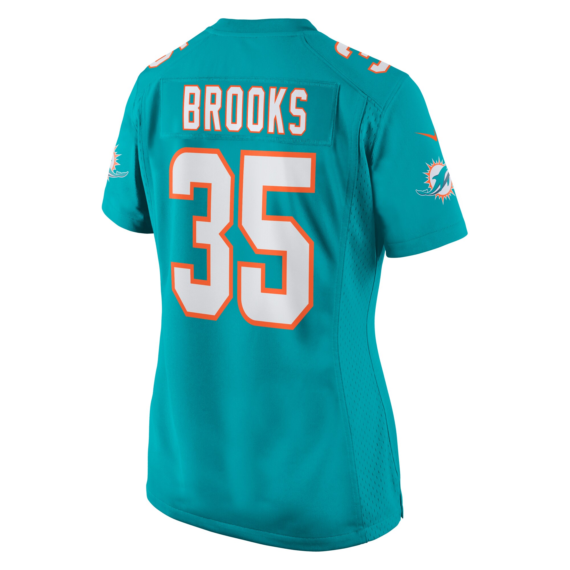 Miami Dolphins Christopher Brooks Aqua Team Game NFL Jersey Women's