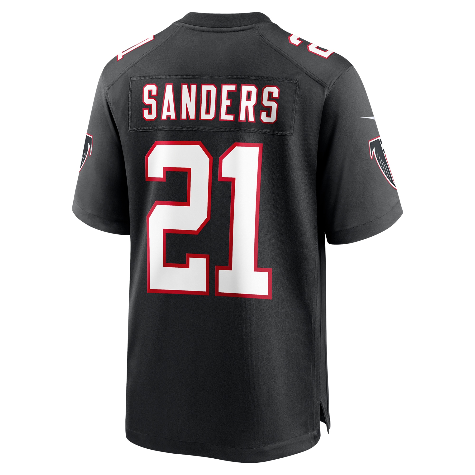 Atlanta Falcons Deion Sanders Black Alternate Retired Player Game NFL Jersey Men's
