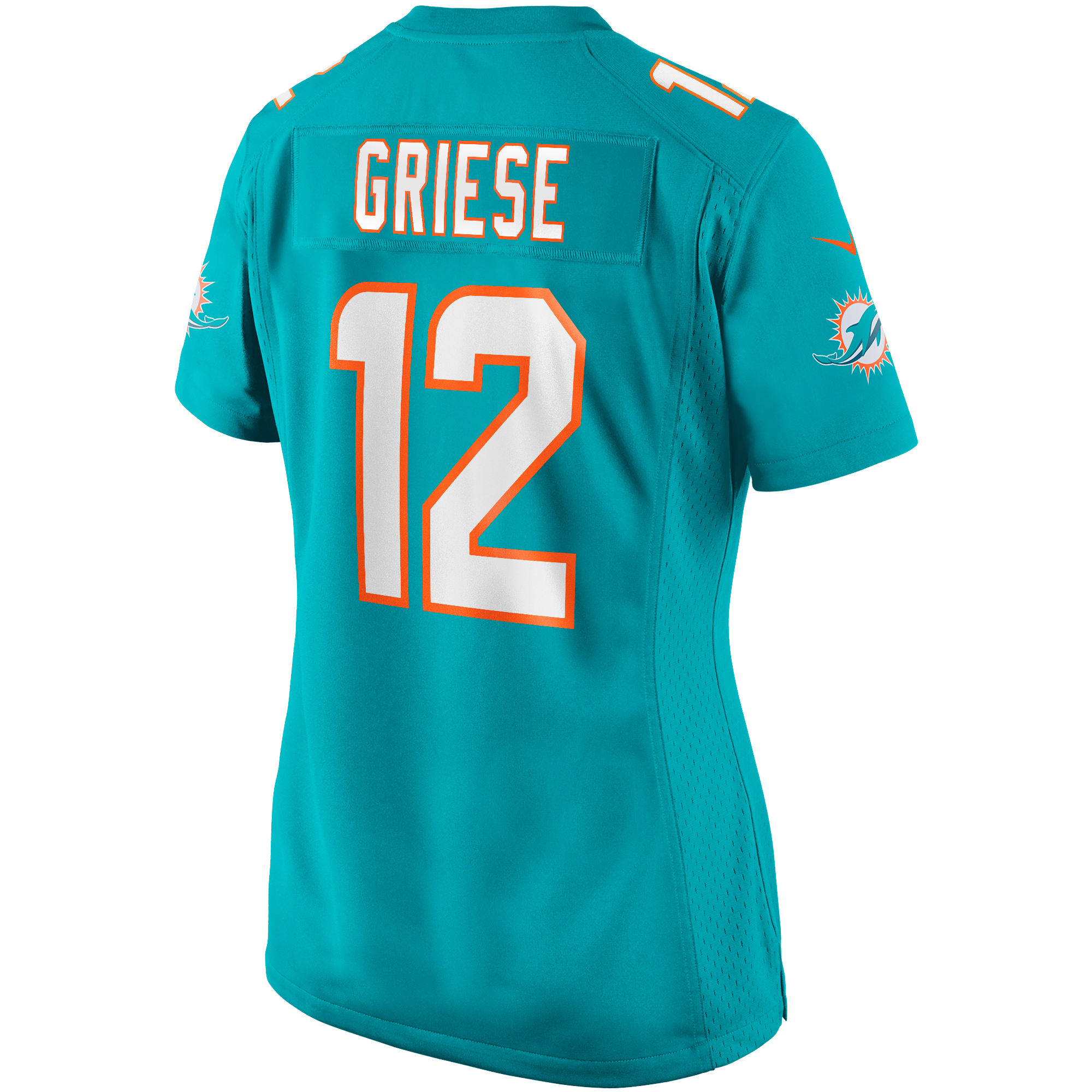 Miami Dolphins Bob Griese Aqua Game Retired Player NFL Jersey Women's