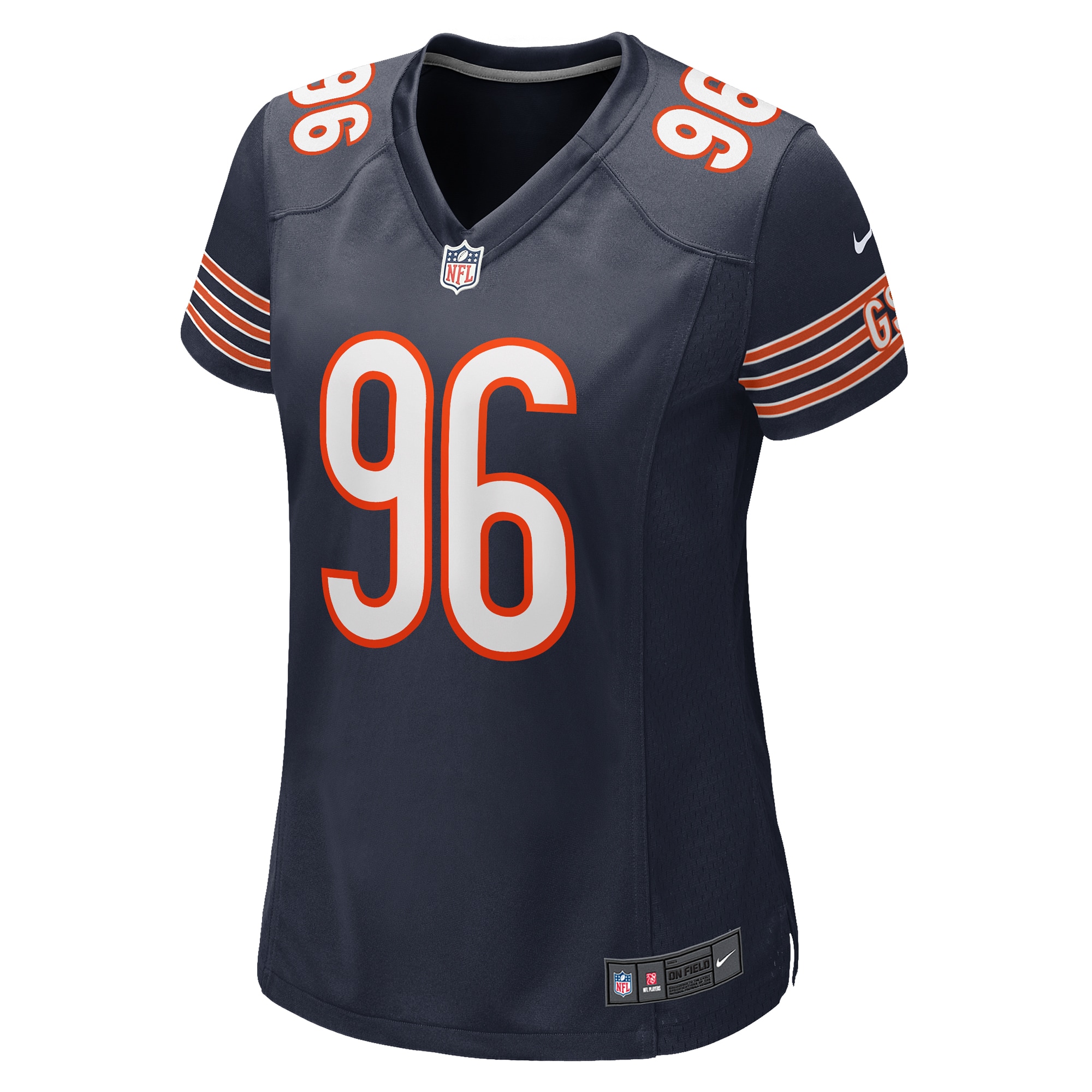 Chicago Bears Zacch Pickens Navy Team Game NFL Jersey Women's
