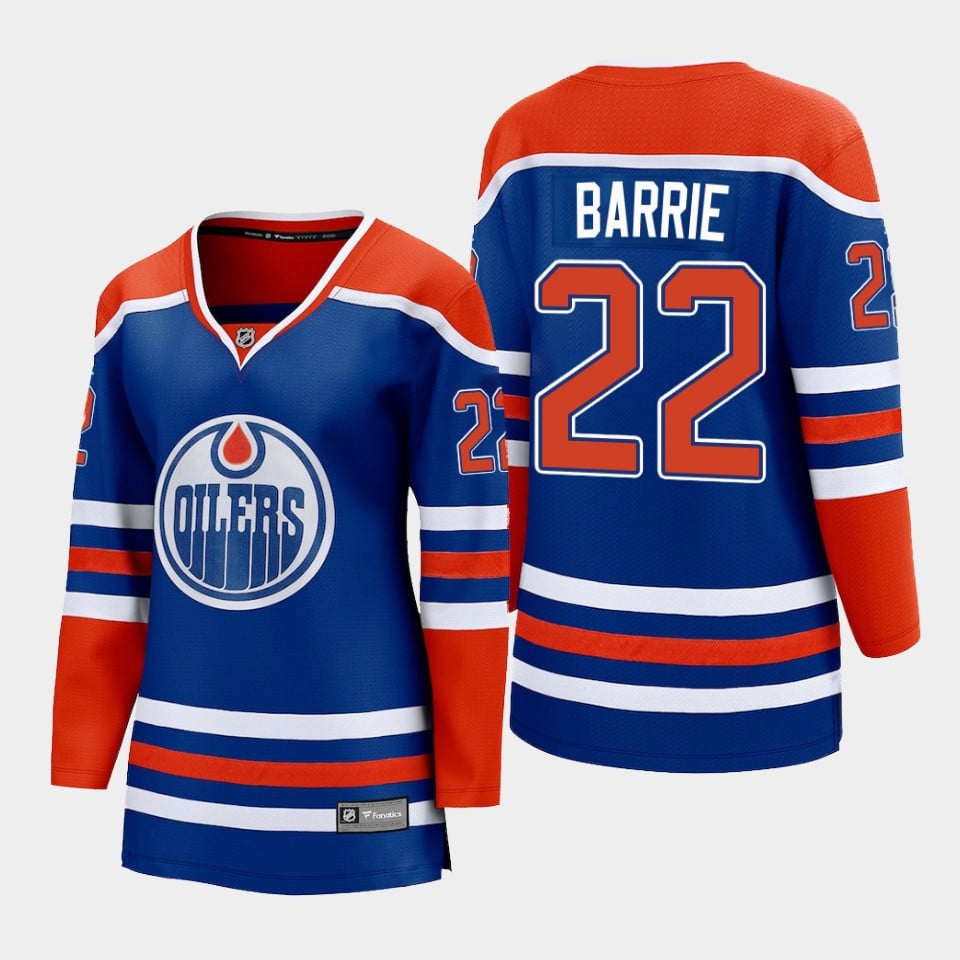 Tyson Barrie 22 Edmonton Oilers Home Women NHL Jersey Women's