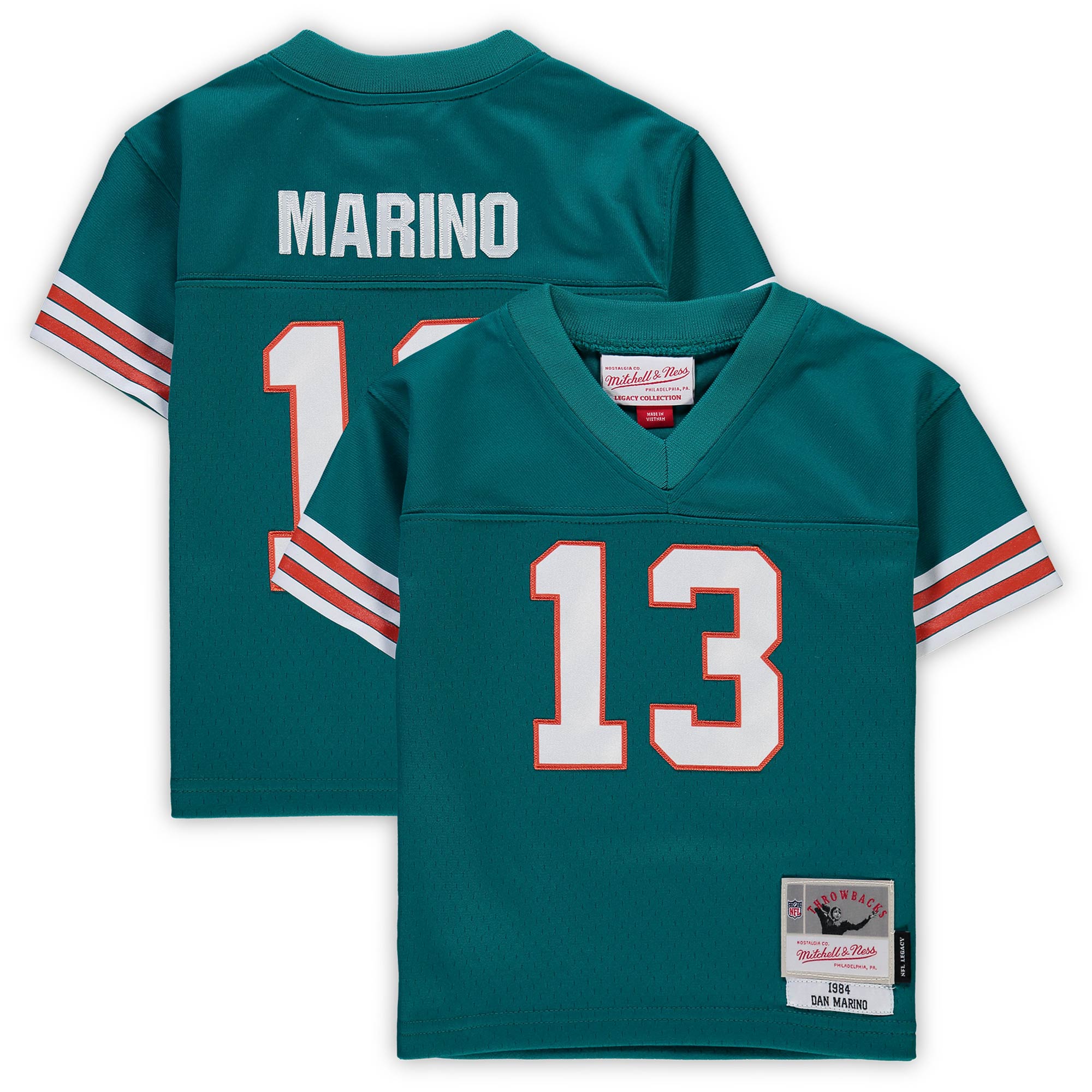 Infant Miami Dolphins Dan Marino Mitchell Ness Aqua 1984 Retired Legacy NFL Jersey Men's