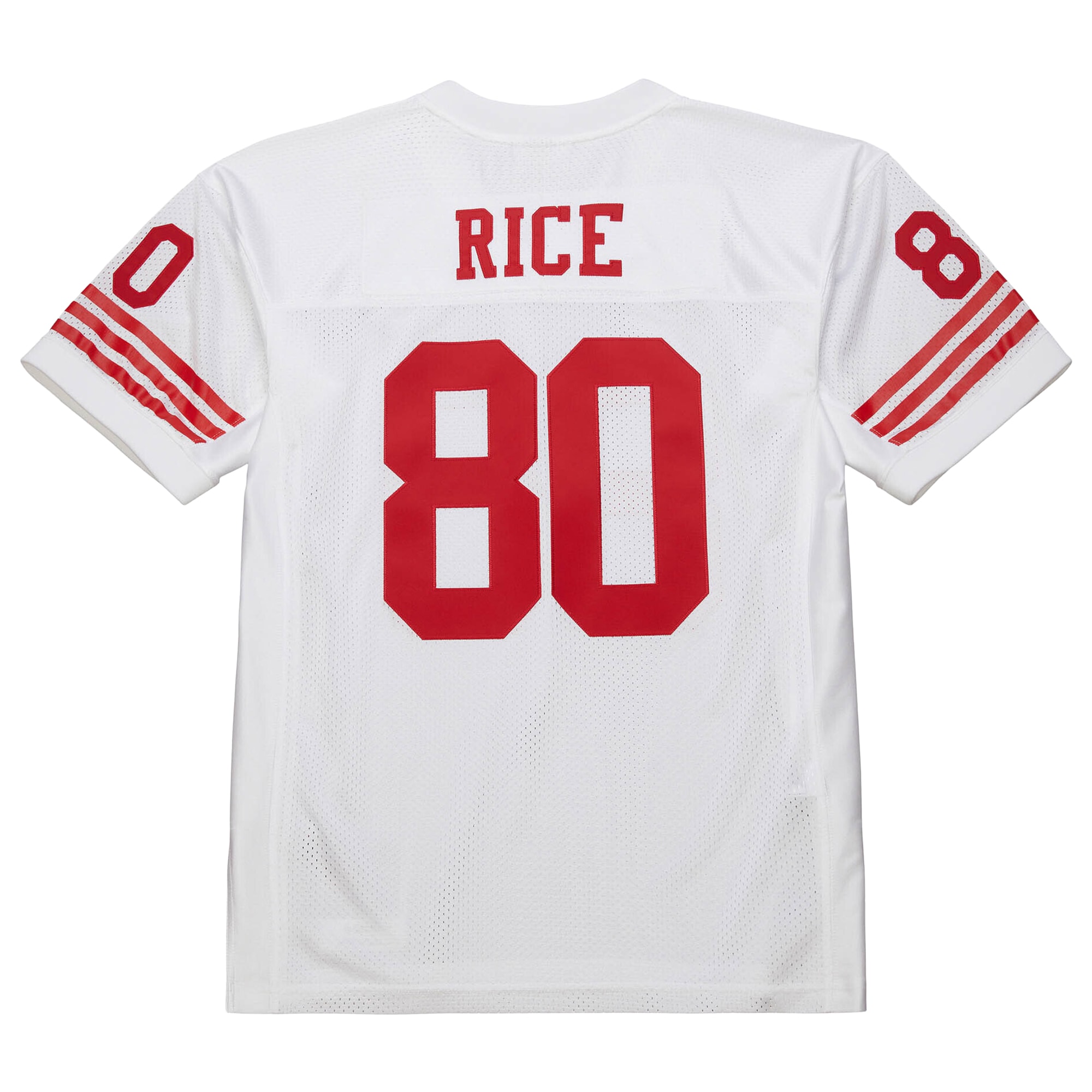 San Francisco 49ers 1994 Jerry Rice Mitchell Ness White Throwback Retired Player NFL Jersey Men's