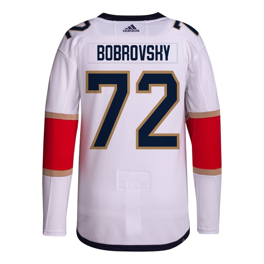 Sergei Bobrovsky 72 Florida Panthers 2024 STANLEY CUP Final Away Breakaway White NHL Jersey Men's