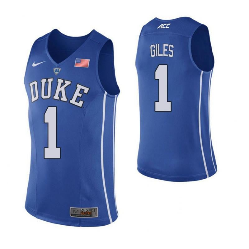 1 Harry Giles Blue Elite Duke Blue Devils NCAA Jersey Men's