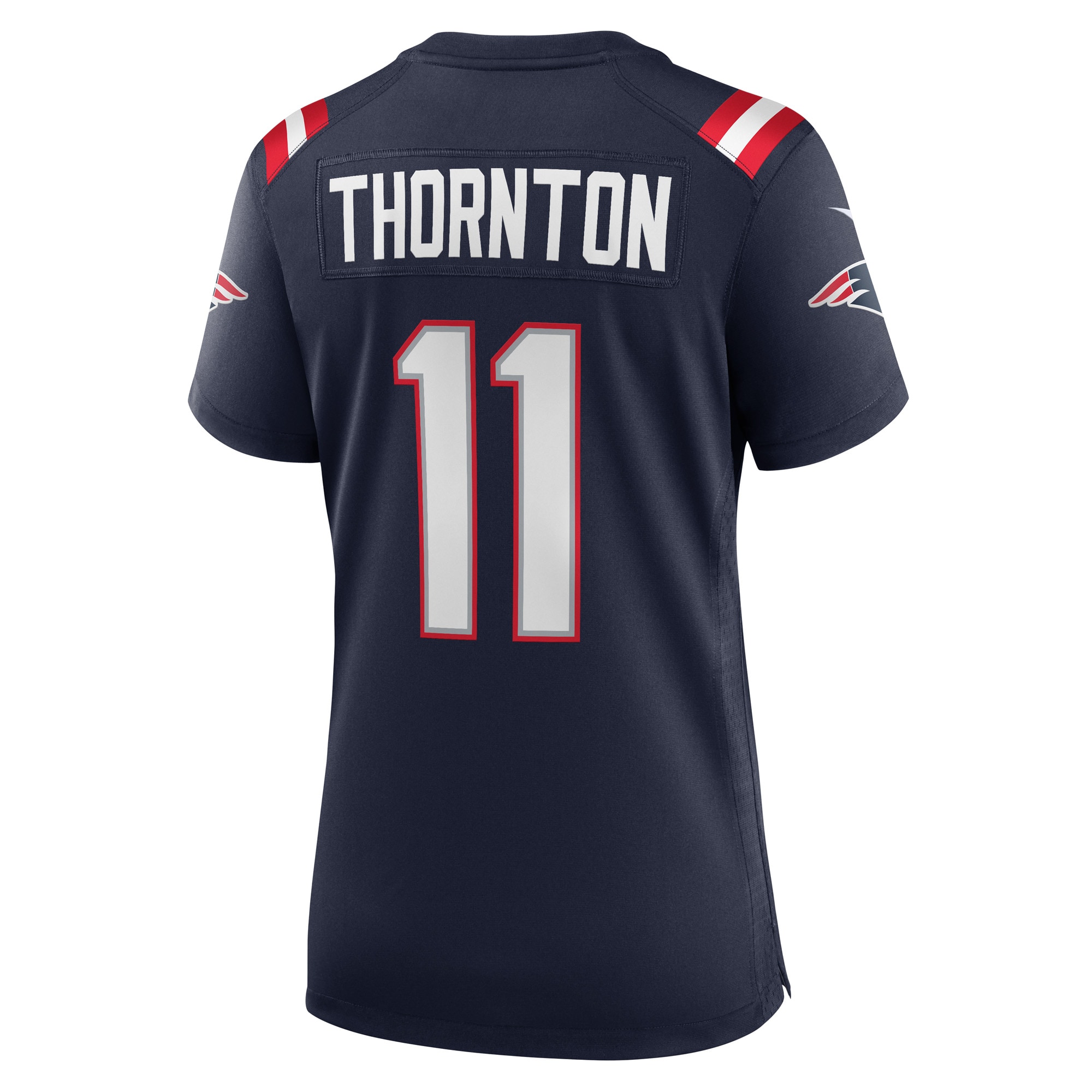 New England Patriots Tyquan Thornton Navy Game Player NFL Jersey Women's