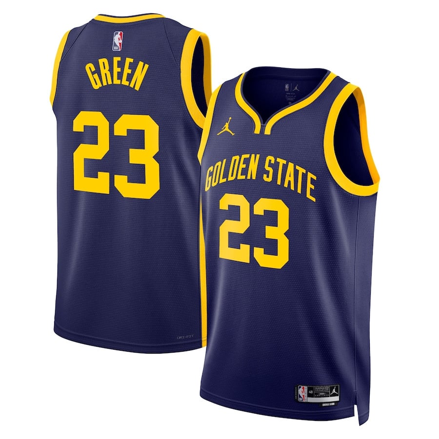 Draymond Green 23 Golden State Warriors Unisex Swingman Statement Edition Navy NBA Jersey Unisex