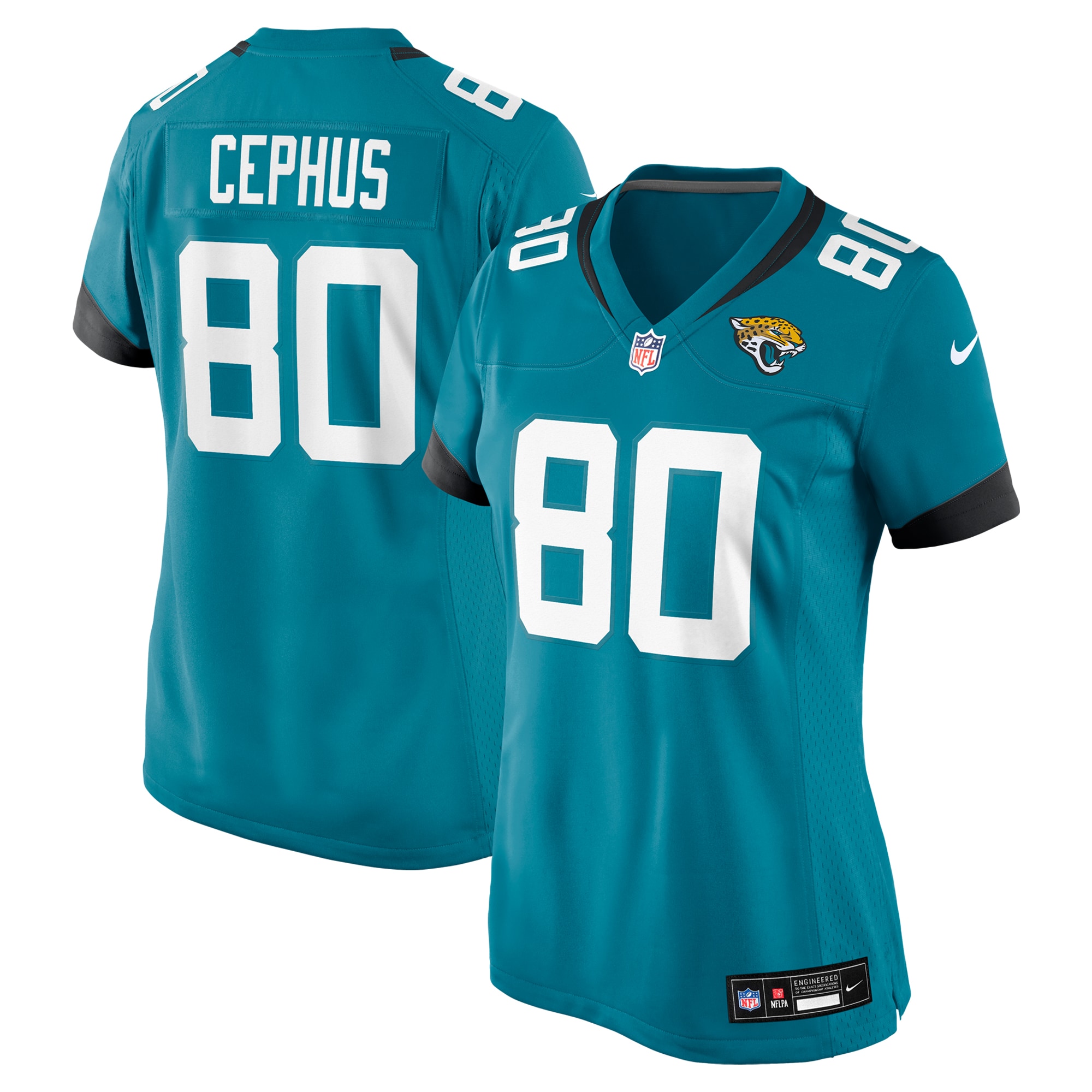 Jacksonville Jaguars Joshua Cephus Teal Game NFL Jersey Women's