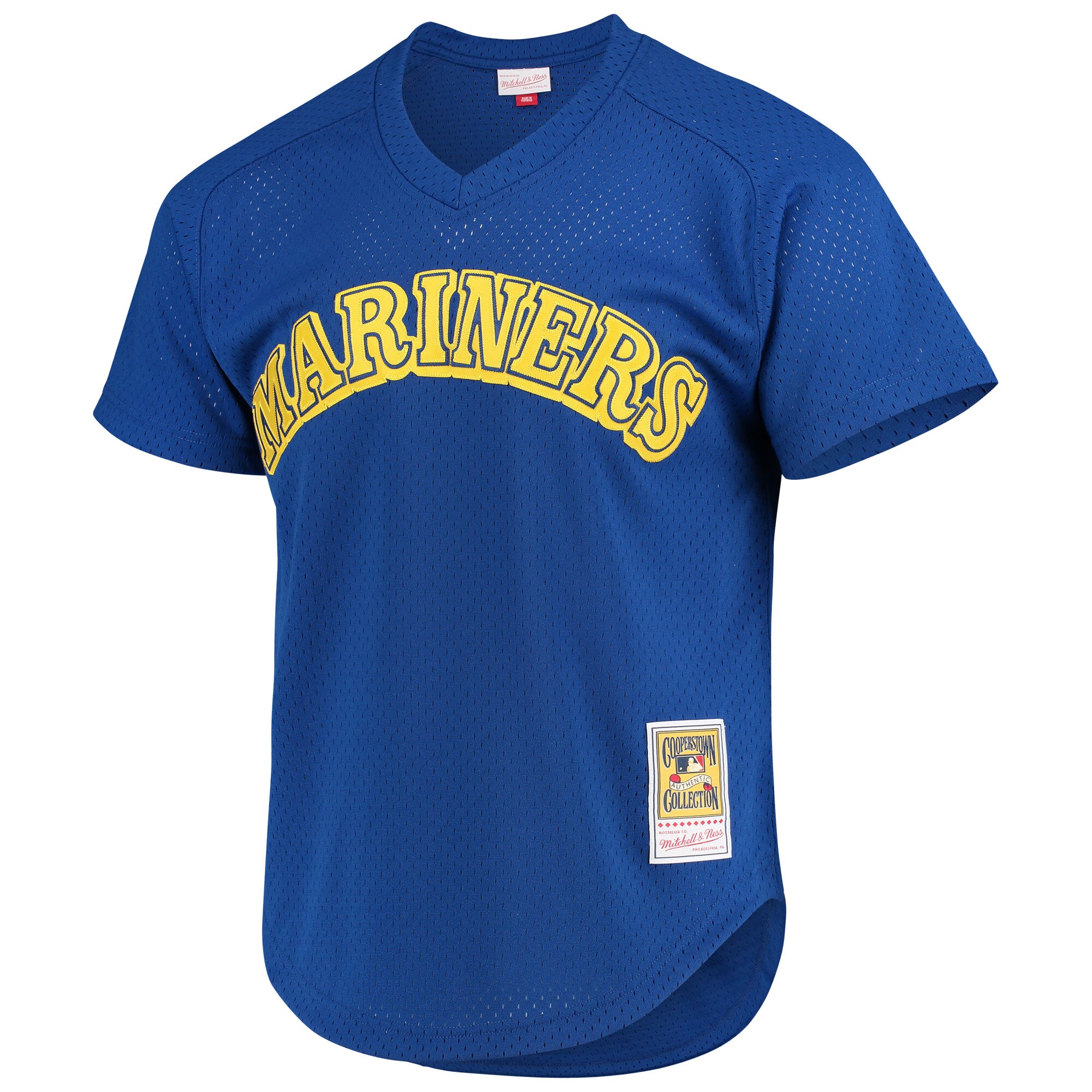 Seattle Mariners Ken Griffey Jr. Mitchell Ness Royal Cooperstown Mesh Batting Practice MLB Jersey Men's