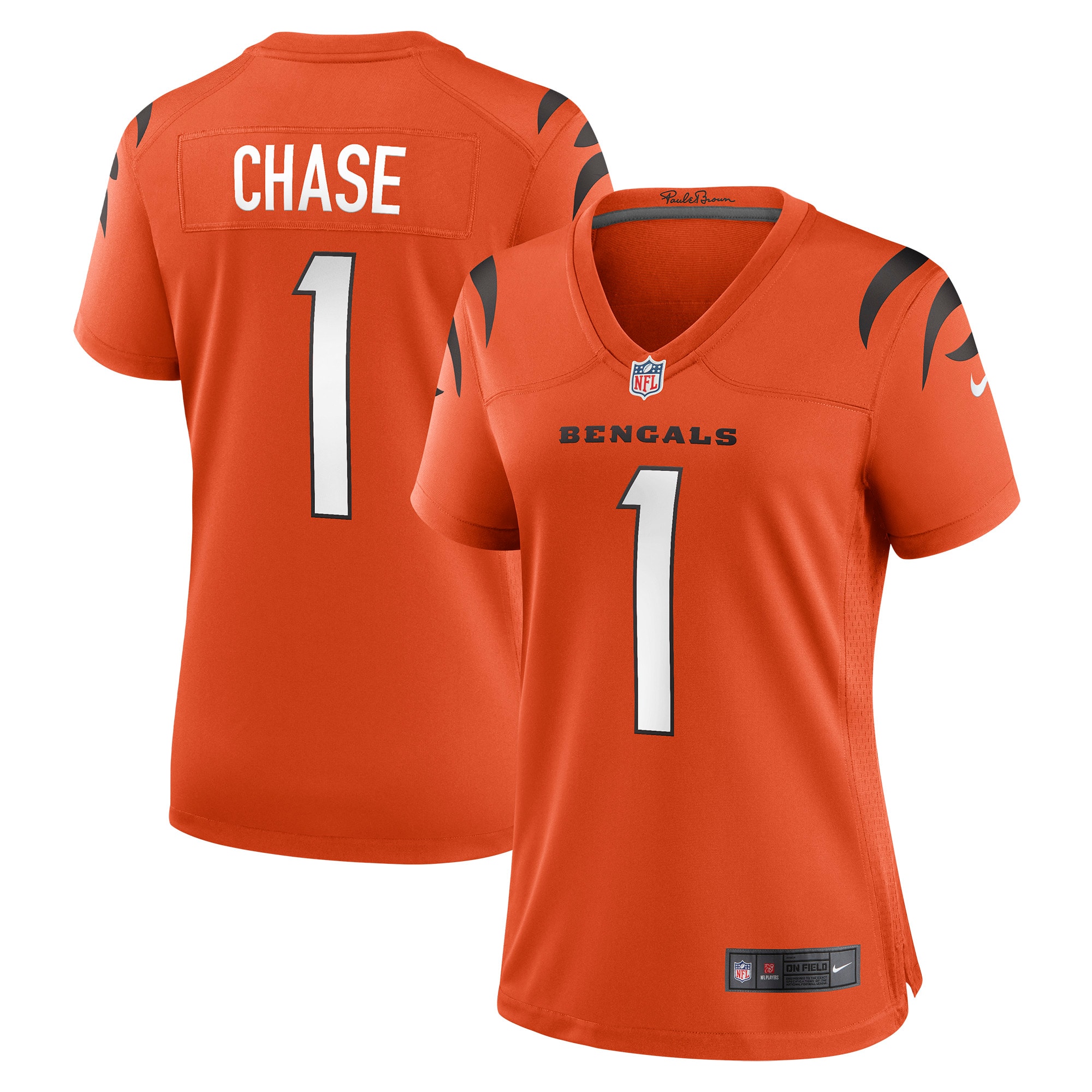 Cincinnati Bengals Ja'Marr Chase Orange Game NFL Jersey Women's