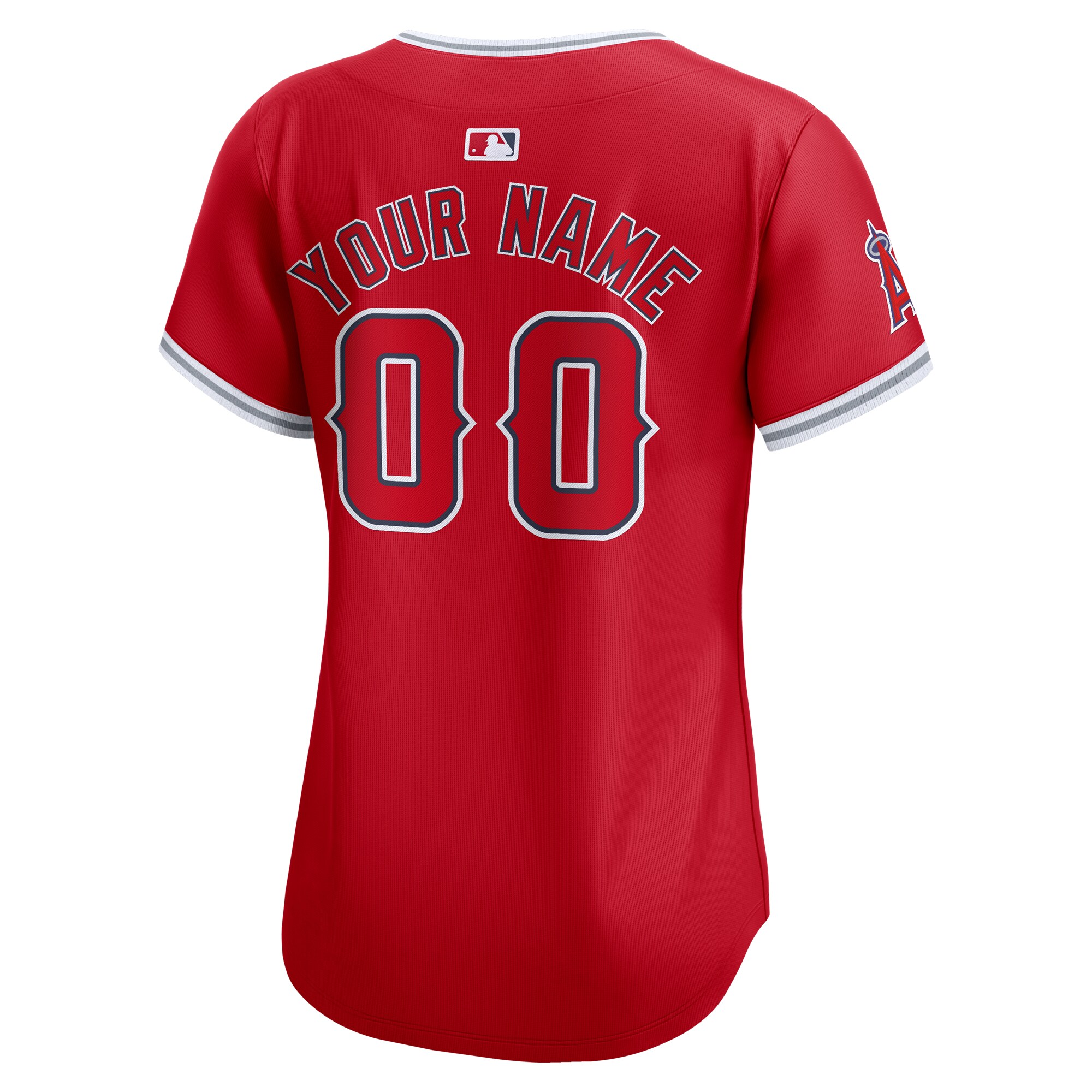 Los Angeles Angels Red Alternate Limited Custom MLB Jersey Women's