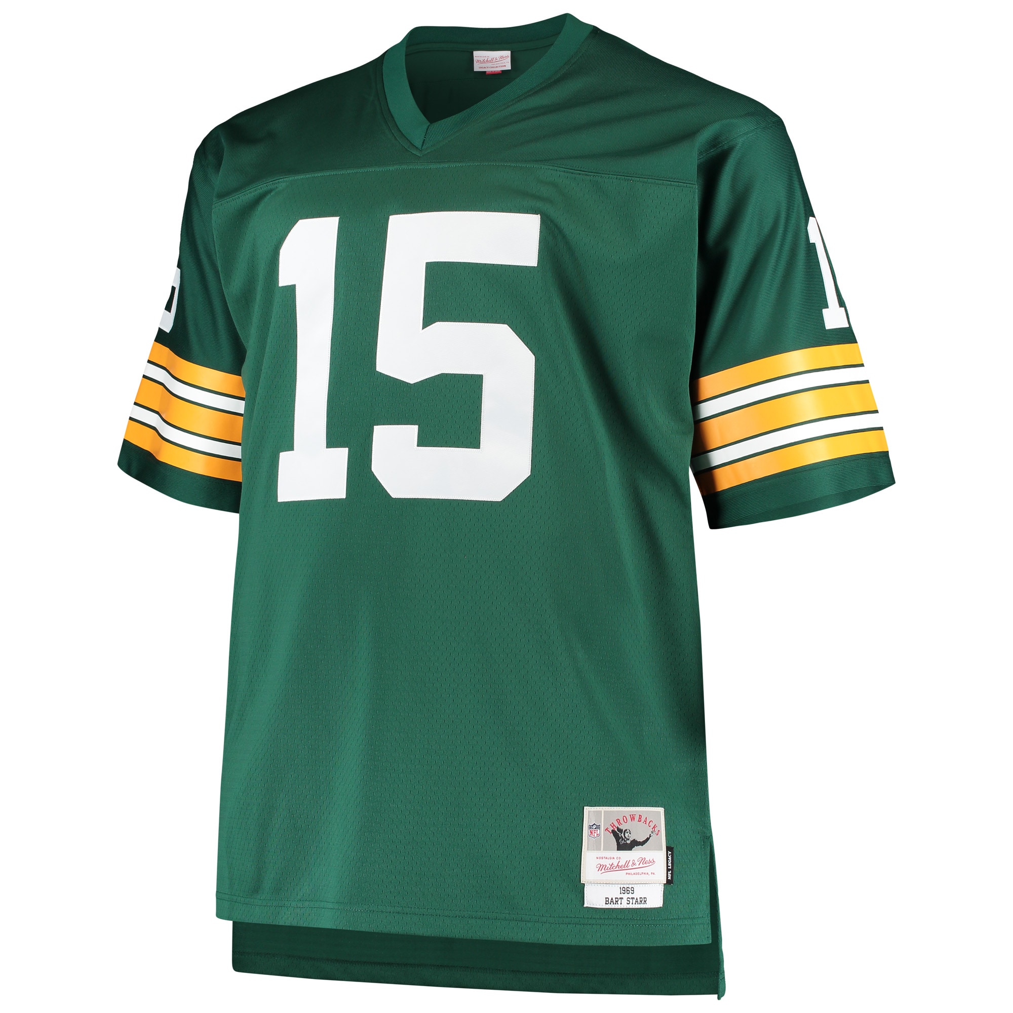 Green Bay Packers Bart Starr Mitchell Ness Green Big Tall 1968 Retired Player NFL Jersey Men's