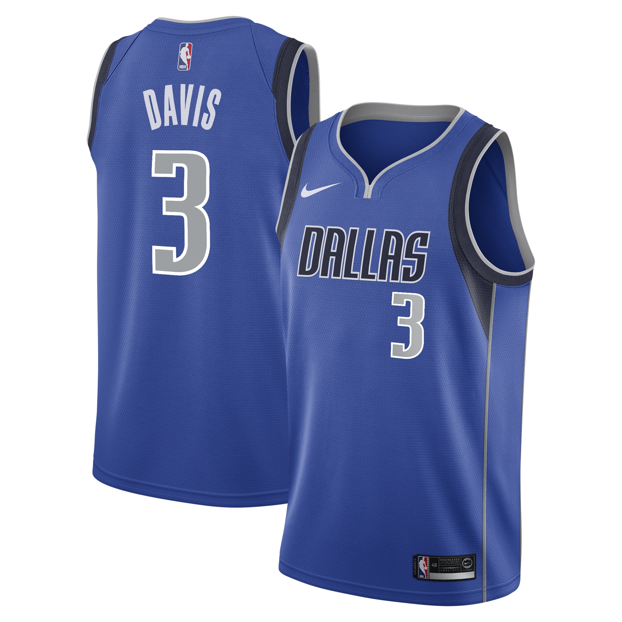 Dallas Mavericks Icon Swingman Custom NBA Jersey Youth