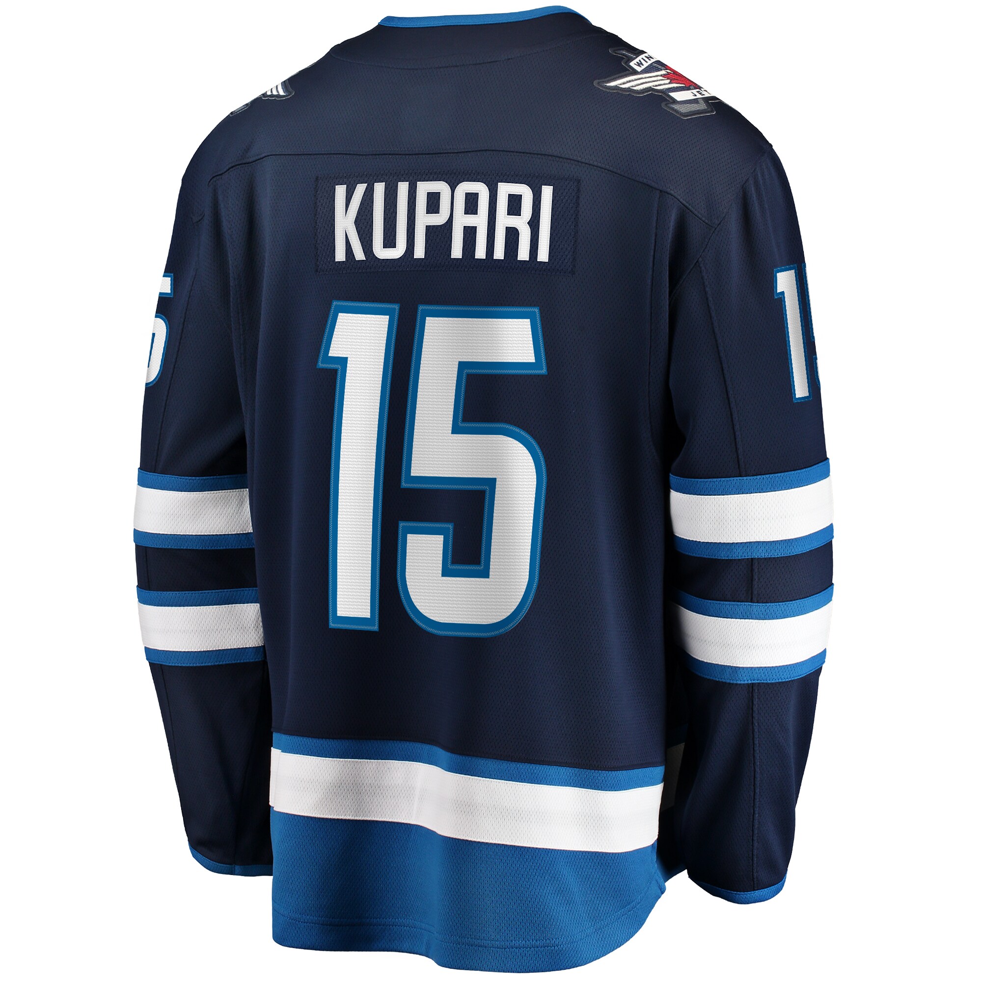 Winnipeg Jets Rasmus Kupari Navy Home Premier Breakaway Player NHL Jersey Men's