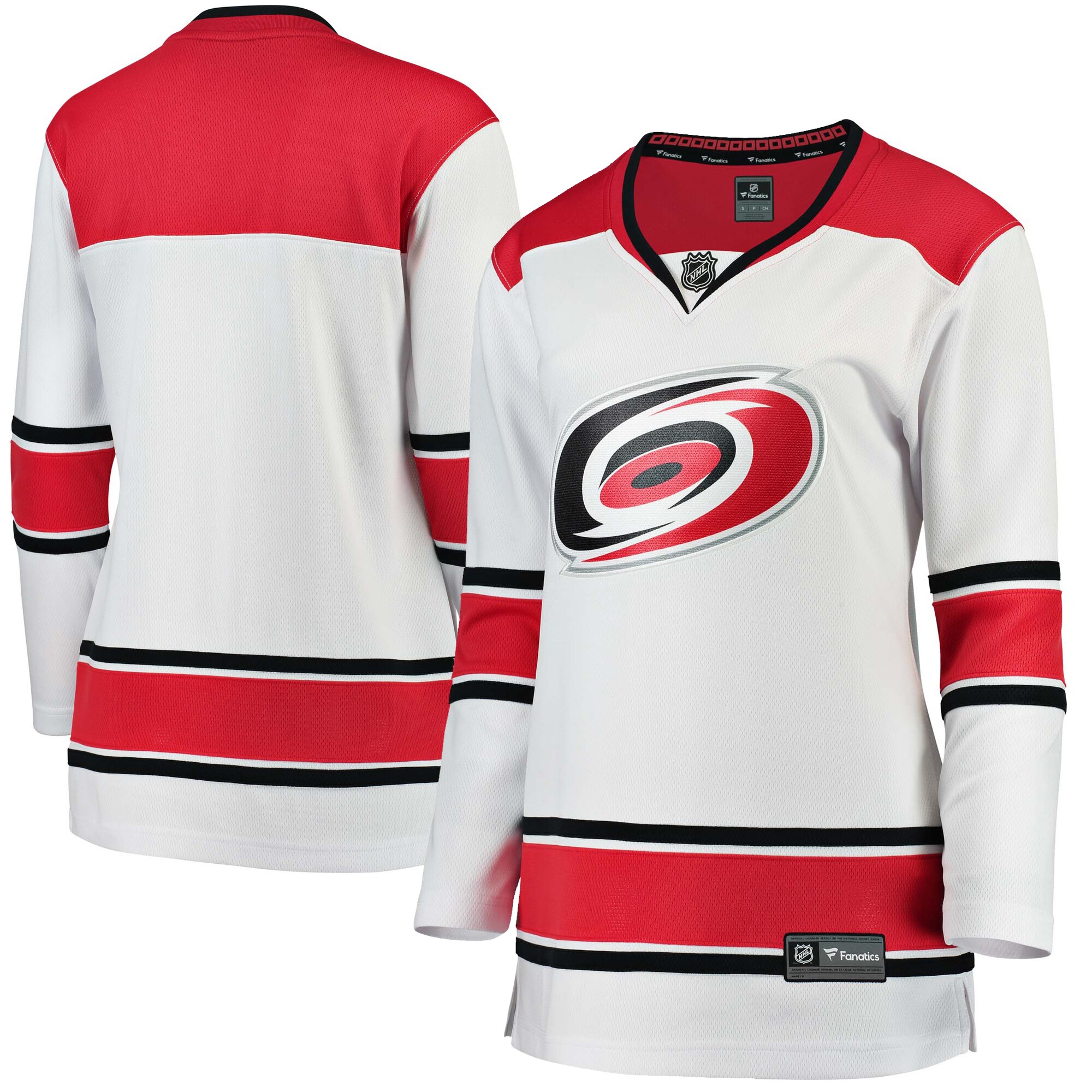Carolina Hurricanes White Away Breakaway NHL Jersey Women's