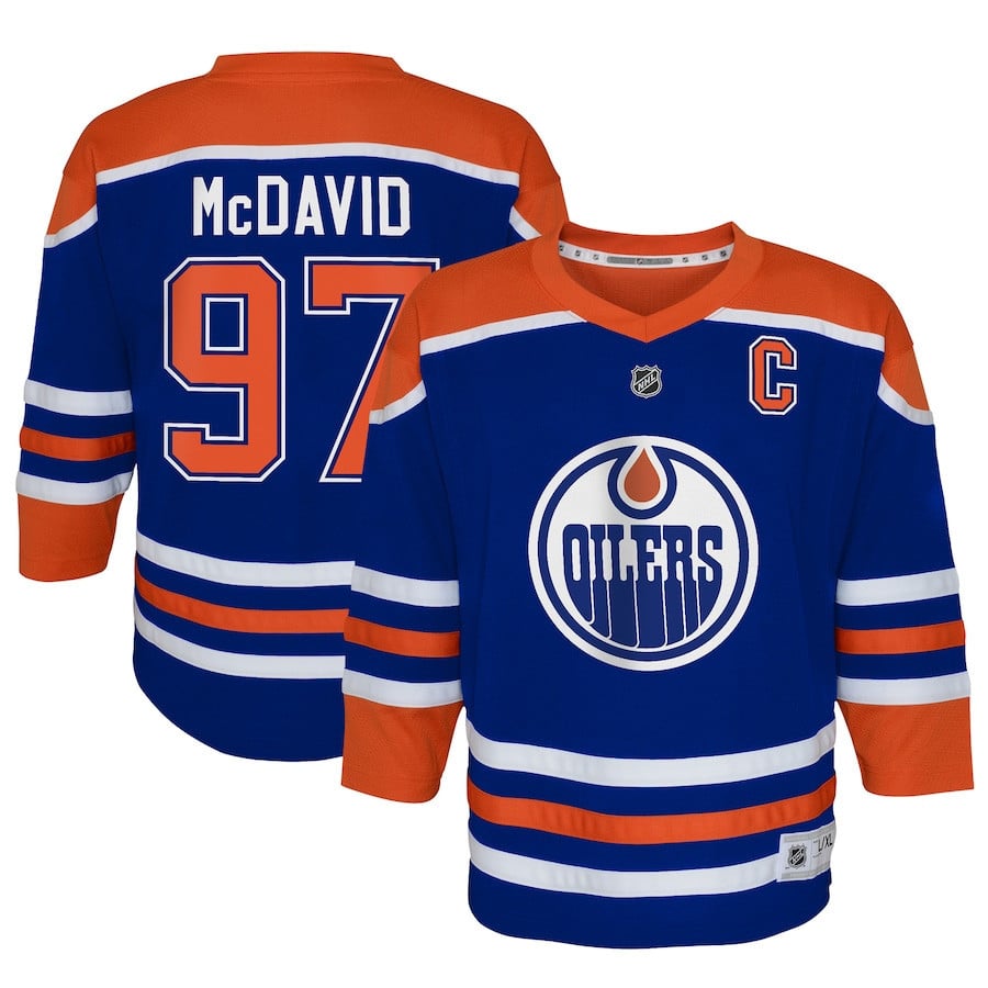 Connor McDavid 97 Edmonton Oilers Home NHL Jersey Men's