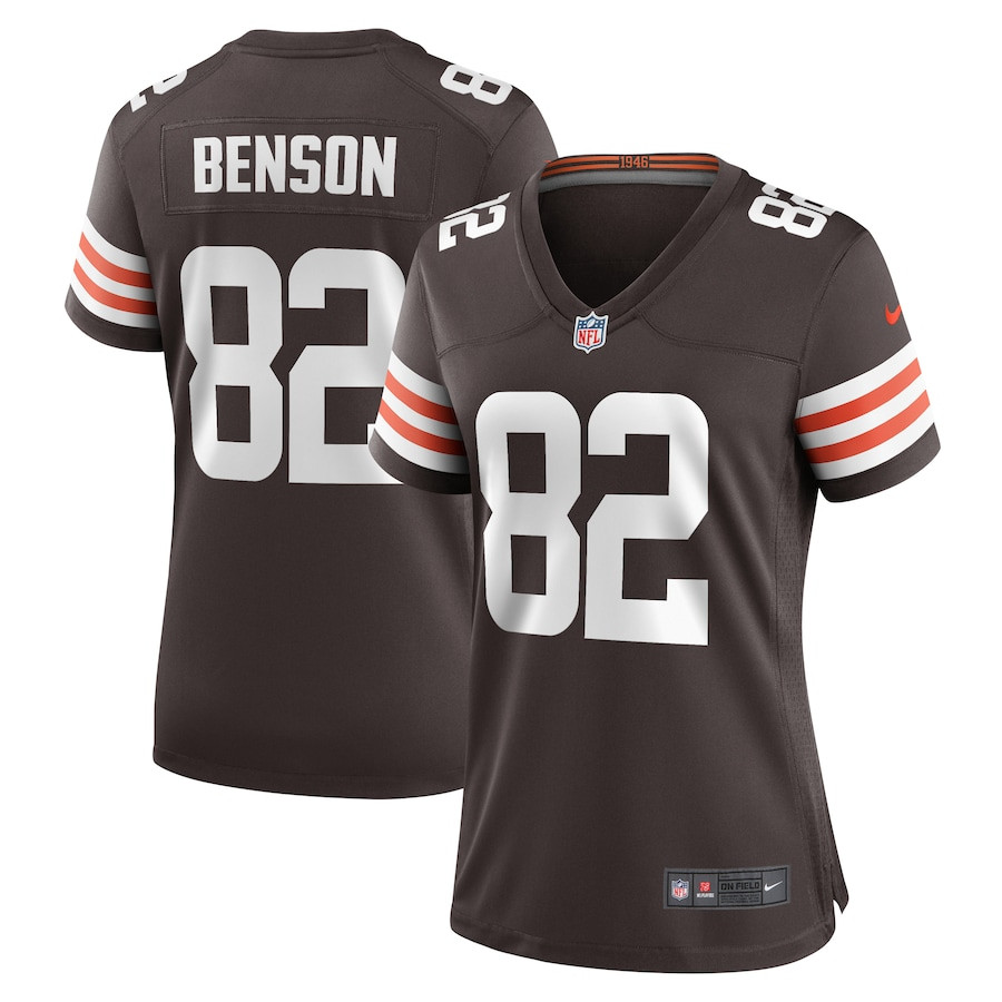 Trinity Benson 82 Cleveland Browns Game Brown NFL Jersey Women's
