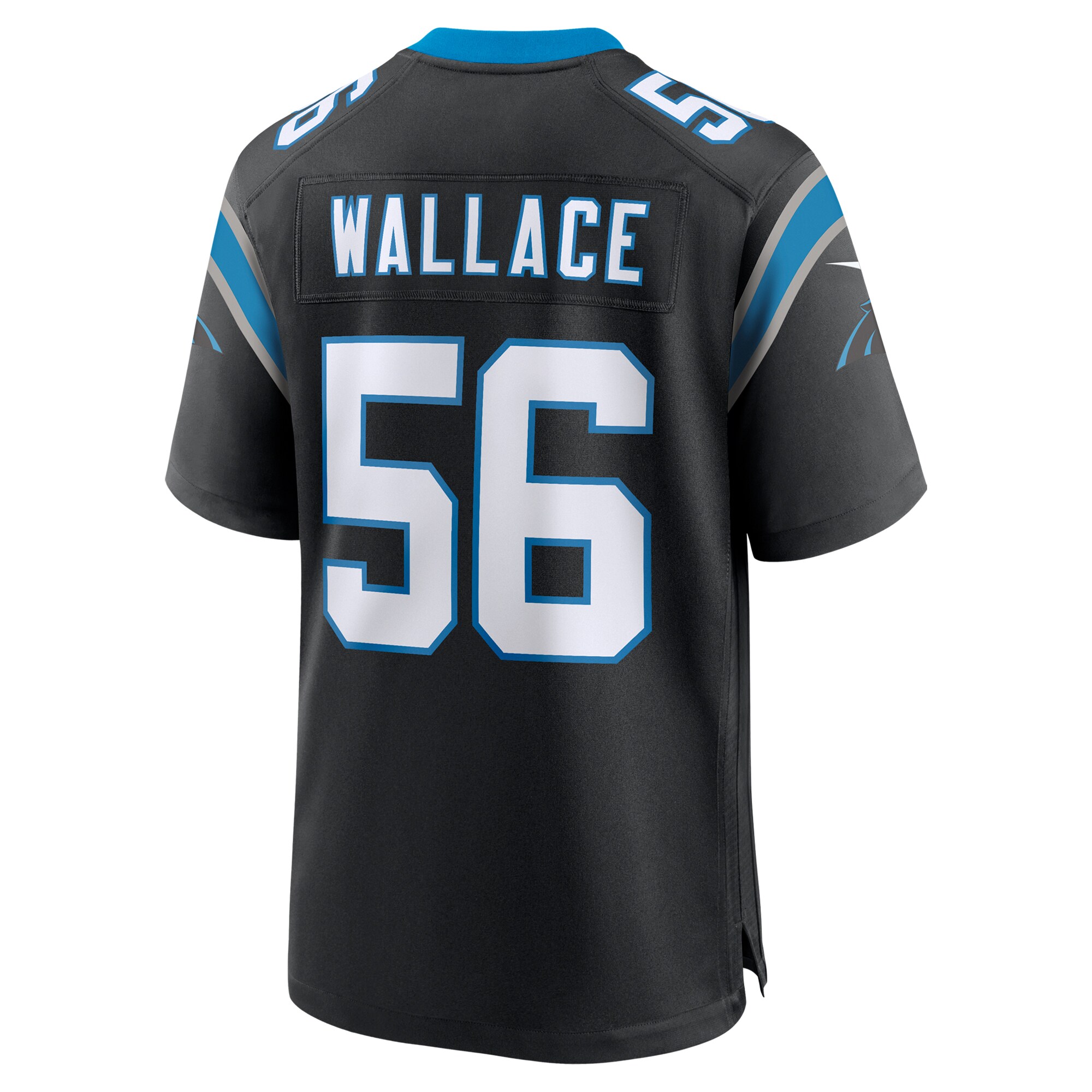 Carolina Panthers Trevin Wallace Black Game NFL Jersey Men's