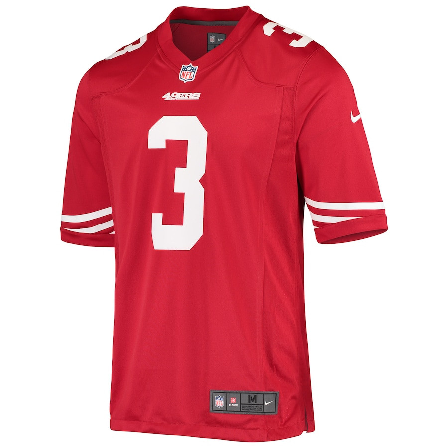 C.J. Beathard 3 San Francisco 49ers Game Scarlet NFL Jersey Men's