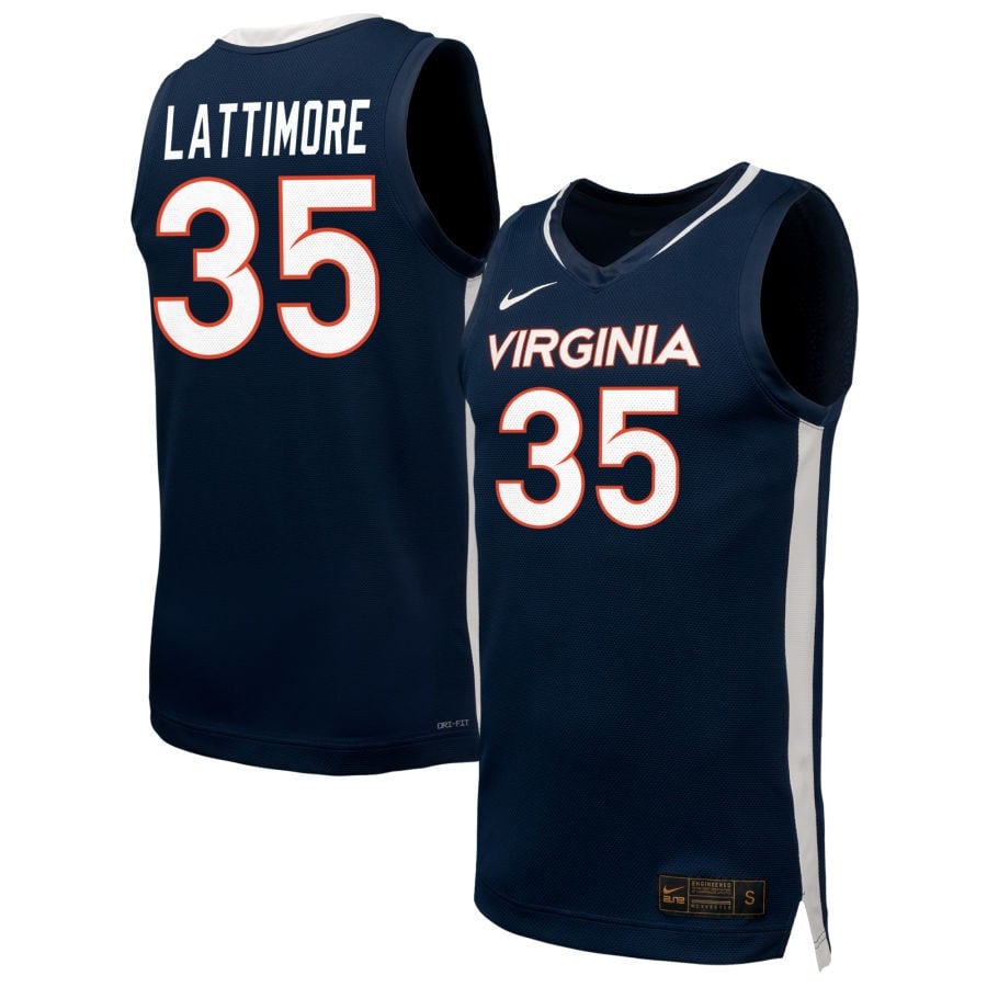 Latasha Lattimore 35 Virginia Cavalier Unisex NIL Navy NCAA Jersey Unisex