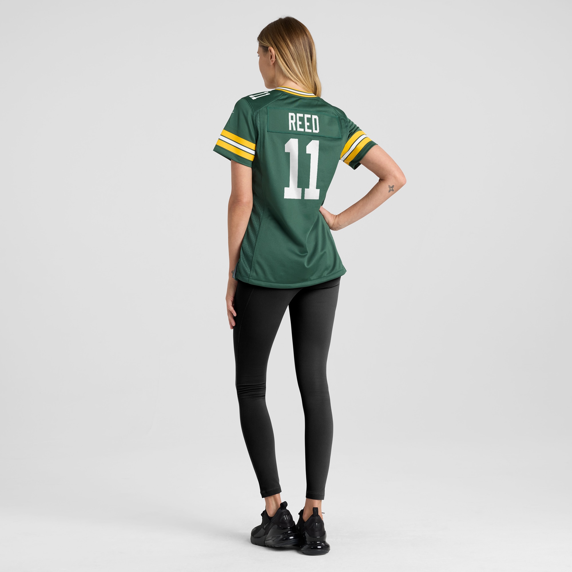 Green Bay Packers Jayden Reed Green Game NFL Jersey Women's